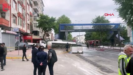 Benzin yüklü tanker kaza yaptı, patlama riskine karşı evler boşaltıldı