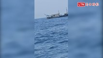 澎湖吹8級南風 藍色公路客船乘風破浪慘變「雲霄飛車」（漁民提供）