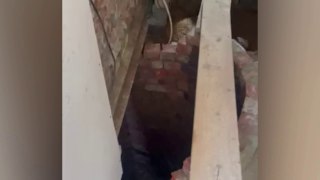 Couple find 27ft well under the floor