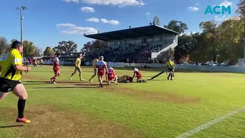 Amazing try-saver on the line but Orange CYMS run riot against Mudgee Dragons in round 1 of the Peter McDonald Premiership.