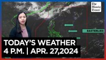 Today's Weather, 4 P.M. | Apr. 27, 2024