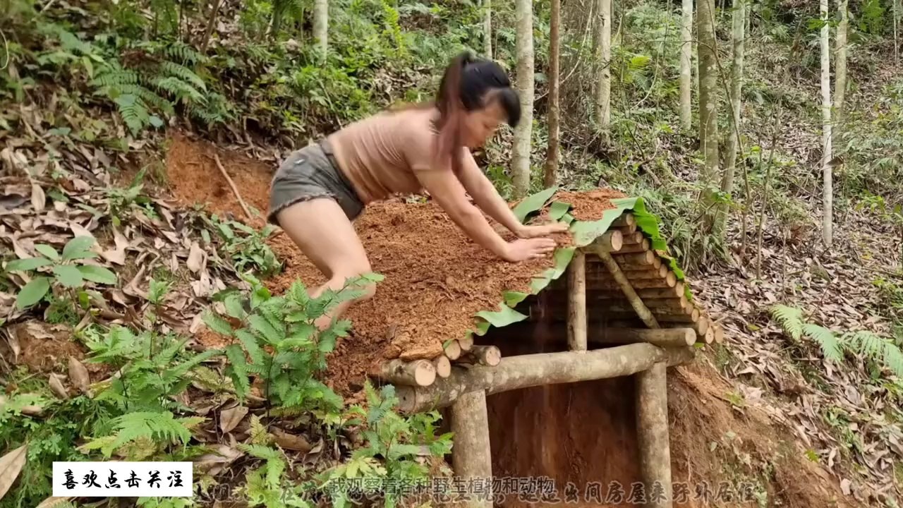 Cô Gái Mạnh Mẽ Lên Núi Đào Hang Xây Nhà