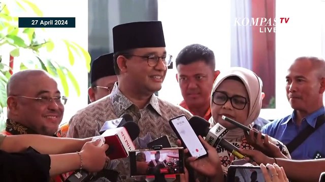 Respons Anies Ditanya soal Sikap NasDem dan PKB Dukung Pemerintahan Prabowo-Gibran