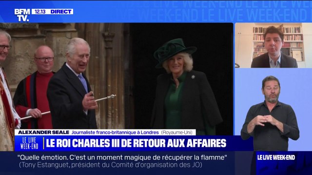 Retour du roi d'Angleterre: C'est un vrai soulagement pour les Britanniques , confie Alexander Seale, journaliste franco-britannique à Londres