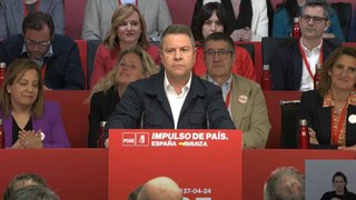 Intervención de Page en el Comité Federal del PSOE