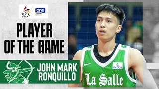 UAAP Player of the Game Highlights: JM Ronquillo steers DLSU to crucial win