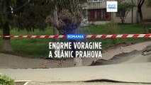 Romania: enorme voragine a Slănic Prahova, evacuate oltre 40 persone