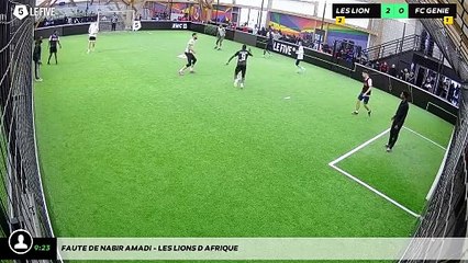 Faute de Nabir AMADI - Les Lions d'Afrique