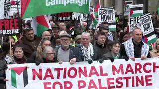تظاهرة مؤيدة للفلسطينيين في لندن