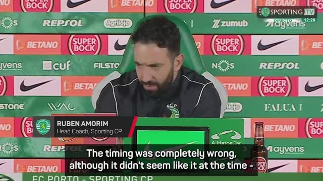 Amorim apologises for West Ham 'mistake'
