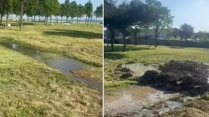 Küçükçekmece'de su birikintisine düşen çocuk hayatını kaybetti