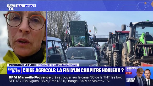 Crise agricole: Notre phase de mobilisation va redémarrer , affirme Véronique Le Floc'h (Coordination rurale)