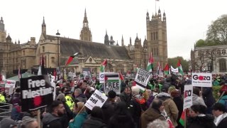 Thousands of activists descend on capital for pro-Palestine march