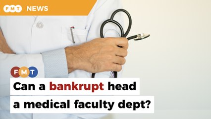 Can a bankrupt head a medical faculty dept, ask netizens