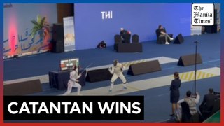 Fencer Catantan stuns South Korean Foe