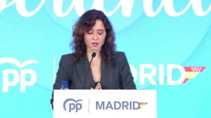 Ayuso sobre la concentración en apoyo a Sánchez: "Menos manifestaciones y más explicaciones"