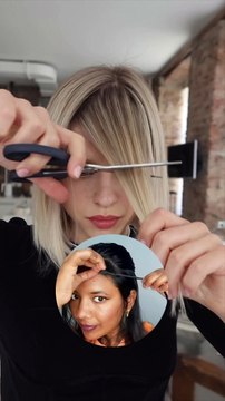 Comment avoir une frange sans avoir à se couper les cheveux #semequiller