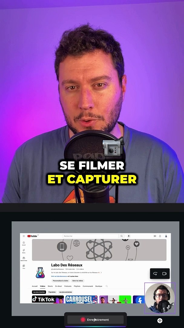 Se Filmer et Enregistrer son Écran avec CANVA