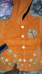 baby girls winter season velvet stuff dress detailed overview size and price