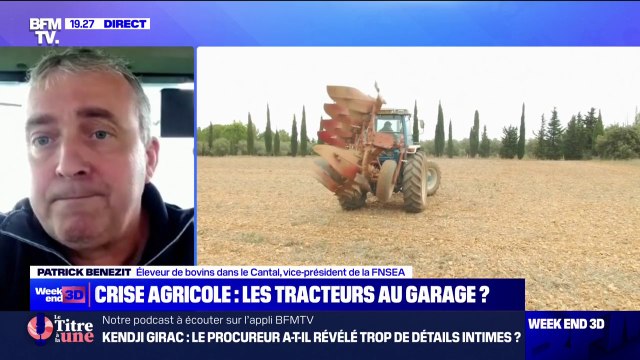 Mobilisation des agriculteurs: S'il n'y a pas de concrétisation très rapidement, les choses peuvent repartir , alerte Patrick Benezit (FNSEA)