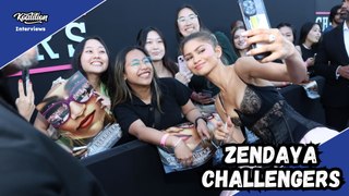 Zendaya Talks Challengers At Los Angeles Premiere