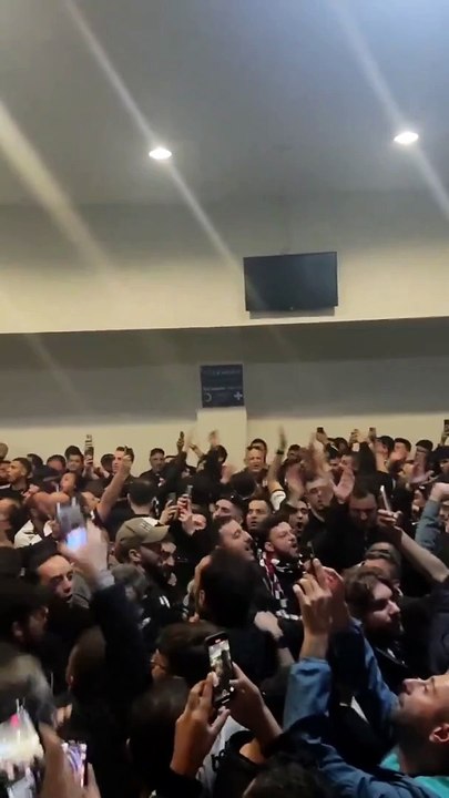 Beşiktaş deplasman tribünü; işte maç sonu görüntüleri