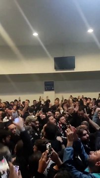 Beşiktaş deplasman tribünü; işte maç sonu görüntüleri
