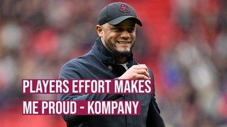 The team makes me proud with the effort they put in - Vincent Kompany