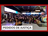 Após morte de Joca, tutores de cães protestam em aeroporto do Paraná