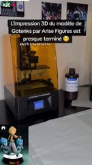 L'impression 3D de Gotenks en ABS-Like Pro sur la Anycubic Photon M3 est presque terminée