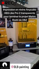Le kameha de Maitre Roshi imprimé en résine ABS-Like Pro 2 Clear sur la Photon M3 Max d'@Anycubic
