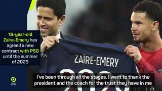 Zaire-Emery thrilled to get new PSG deal after Le Havre draw