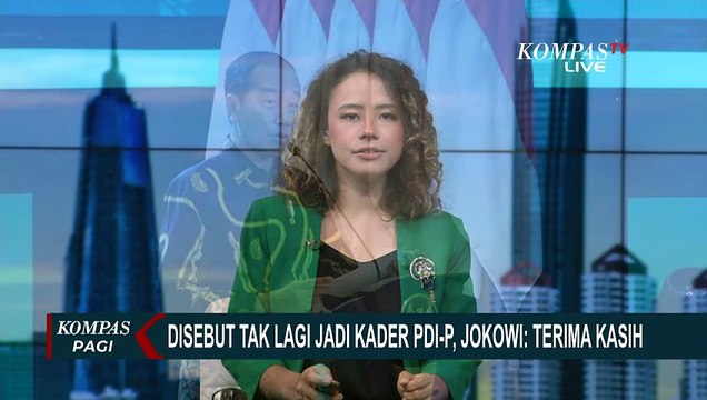 Respons Presiden Jokowi soal Disebut Tak Lagi Kader PDIP: Terima Kasih