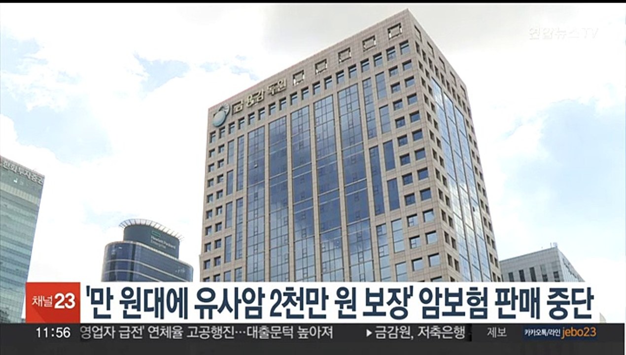 '만원대에 유사암 2천만원 보장' 암보험 판매 중단