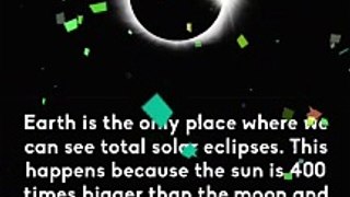 Solar eclipses on the earth
