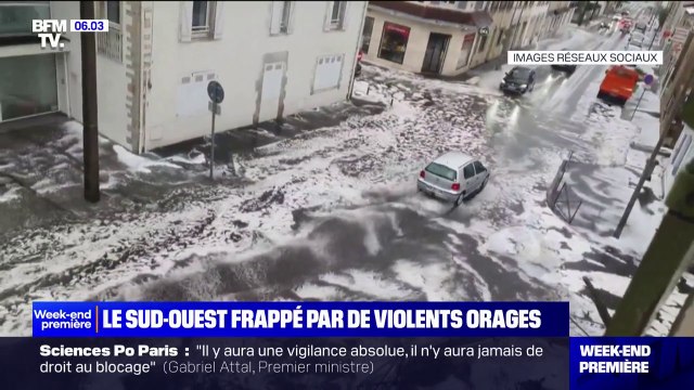 Le Sud-ouest frappé par de violents orages et 14.000 éclairs recensés samedi, l'épisode cévenol se décale sur l'ouest du pays ce dimanche