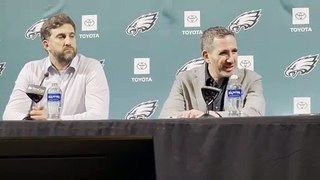 Howie Roseman on drafting small-school players Quinyon Mitchell and Jalyx Hunt