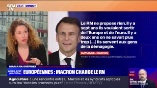 À l'approche des européennes, Emmanuel Macron passe à l'offensive contre le Rassemblement national