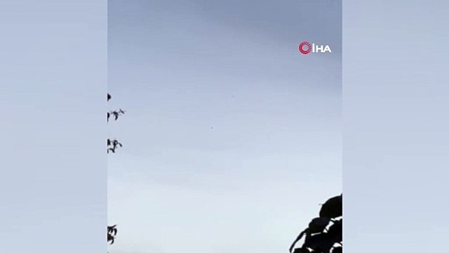 Hatay'da gök yüzünde görülen cisimler merak uyandırdı