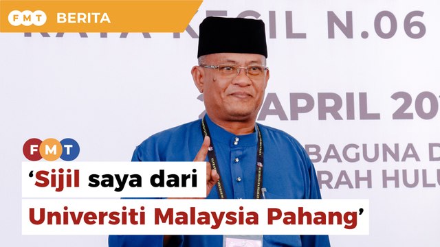 ‘Sijil saya dari Universiti Malaysia Pahang bukan Sri Lanka’, kata calon PN