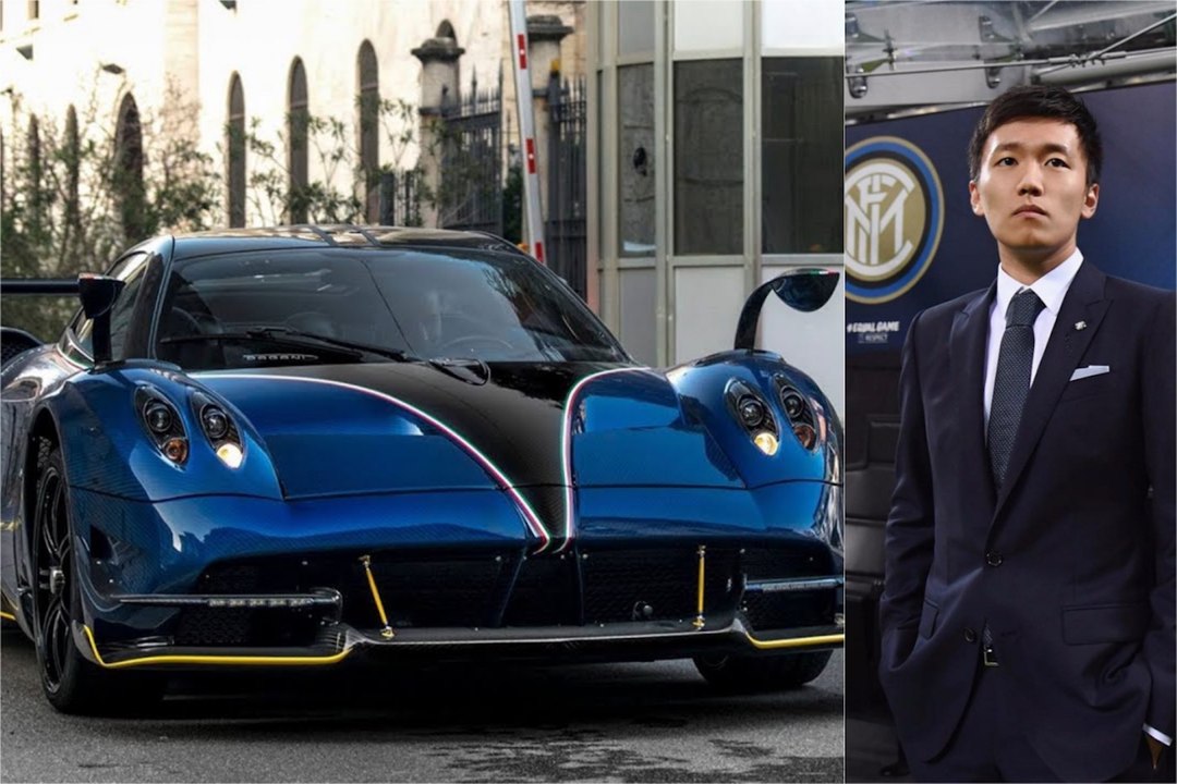 L'incroyable bolide à 2, M€ du patron de Inter Milan. De couleur "Nerazzurra"