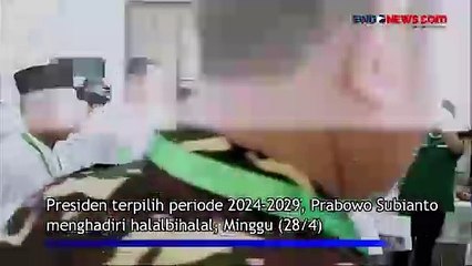 Скачать видео: Ditemani Gibran Rakabuming, Prabowo Subianto Hadiri Halalbihalal PBNU