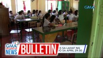 DepEd: Face-to-face classes sa lahat ng public schools, suspendido sa April 29-30 | GMA Integrated News Bulletin