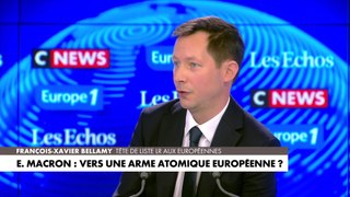 Pour François-Xavier Bellamy, «Emmanuel Macron a fragilisé le nucléaire en France»