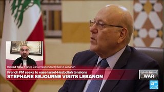 France's FM looks to prevent Israel-Hezbollah conflict escalation in Lebanon visit