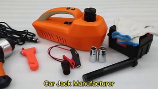 Custom 4 in 1 Automotive Car Repair Emergency Tool Kit 12 Volt Car Electr Hydraulic Jack Wrench Set Electric Jack for Car