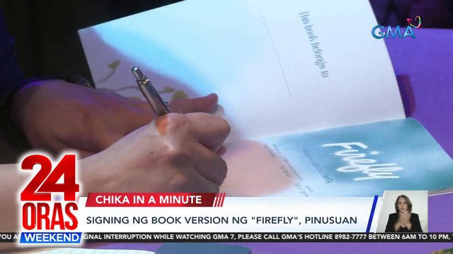 Signing ng book version ng Firefly | Marian Rivera nag-ala-Marimar sa Make up Challenge | Dance Performance ni Baby Dylan | Running Man PH cast sa All-Out Sundays | Patikim sa 2nd album ni RM | 24 Oras Weekend