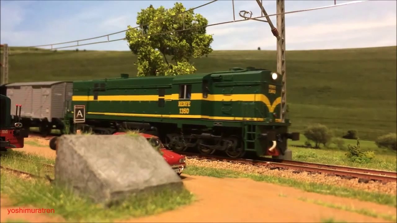 44-Locomotora Alco 1300 Renfe de Mabar con sonido DH.