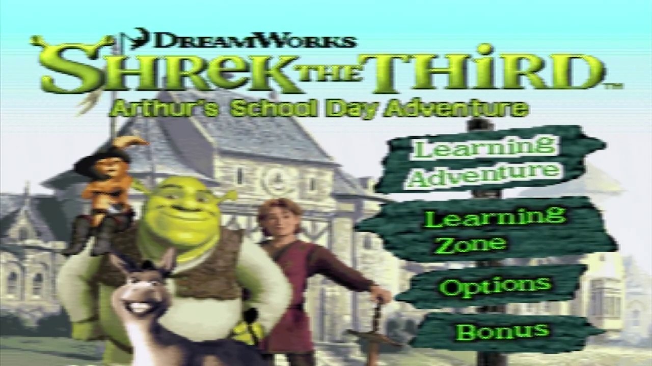 Shrek the Third: Arthur's School Day Adventure (V.Smile) - Full Game HD Walkthrough - No Commentary