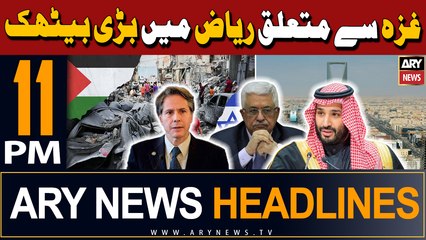 ARY News 11 PM Headlines | 29th April 2024 | ٰIsrael Palestine Conflict - Big Meeting